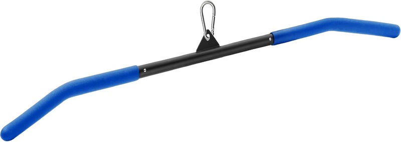SERTT 39.37 Inch LAT Pulldown Bar Attachment for Pulley Cable Machine, Curl Tricep Press Down Bar with Rubber Handle, LAT Pull Down Bar Accessories for Gym, Strength Workout, Muscle Building - Image 1